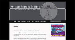 Desktop Screenshot of physicaltherapytoolbox.com