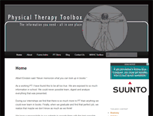 Tablet Screenshot of physicaltherapytoolbox.com